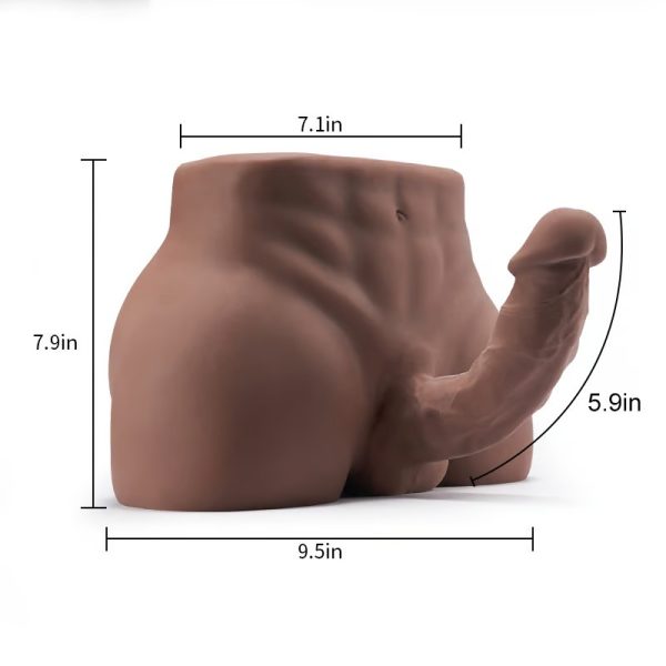 KINKLOVE Bendable Penis Male Masturbators Torso with a Cock Butt and Asshole