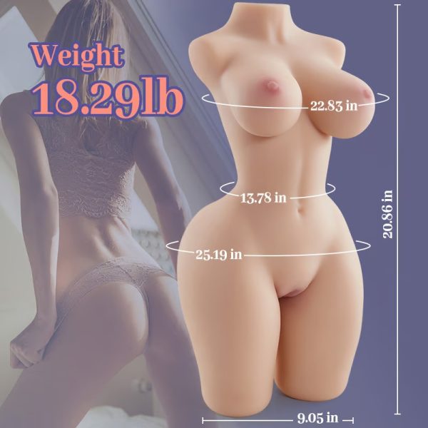 KINKLOVE Sexy Lifelike Butt Masturbator with Perfect Nipples and Lumbar
