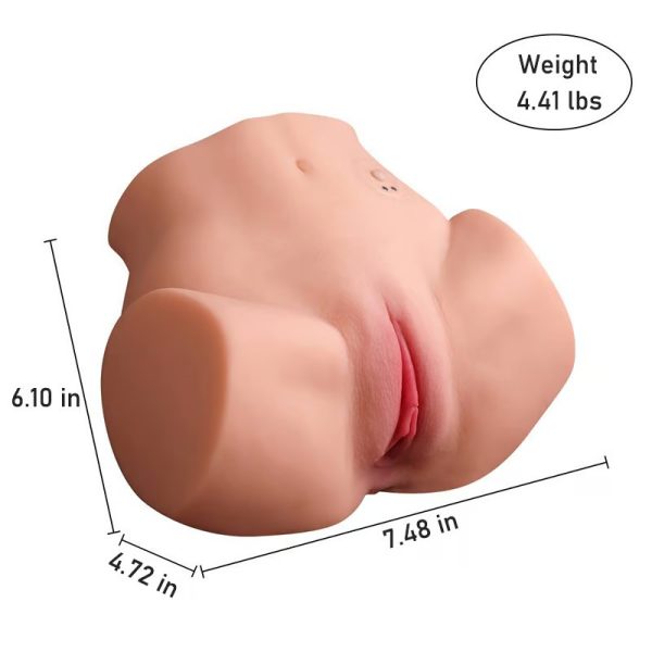 KINKLOVE Realistic Butt Masturbator with 10 Vibrating and Variable Channel Tight Wrapping Modes