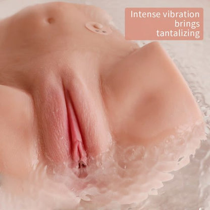 KINKLOVE Realistic Butt Masturbator with 10 Vibrating and Variable Channel Tight Wrapping Modes