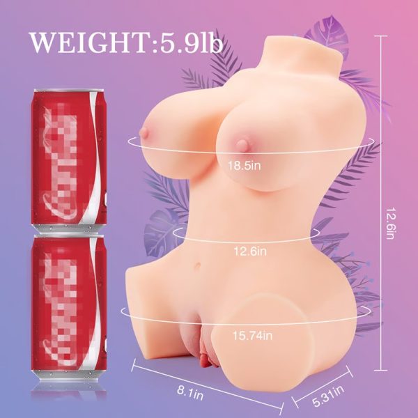 KINKLOVE 3 in 1 Sex Doll Male Masturbator with Extremely Realistic Vagina Anus and Breasts