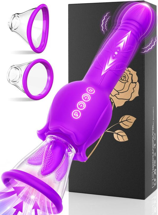 Rose Love Vibe 7 Tongue Licking 3 Thrusting