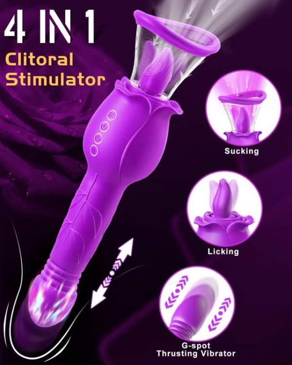 Rose Love Vibe 7 Tongue Licking 3 Thrusting