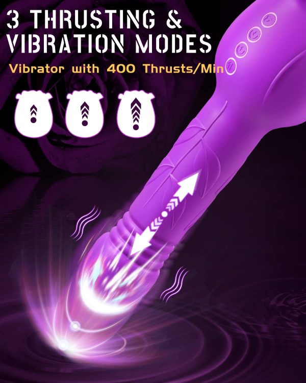 Rose Love Vibe 7 Tongue Licking 3 Thrusting