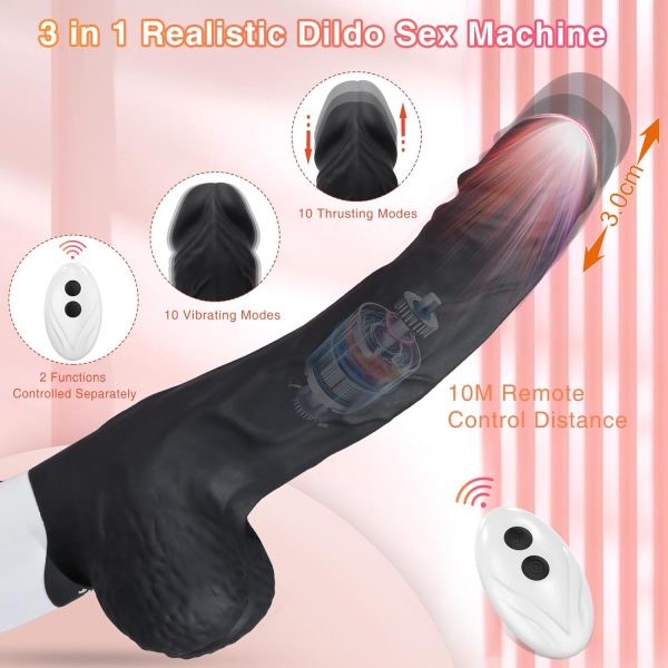 Piston Thrusting Love Machine Vibe 10 Vibrating Thrusting Modes