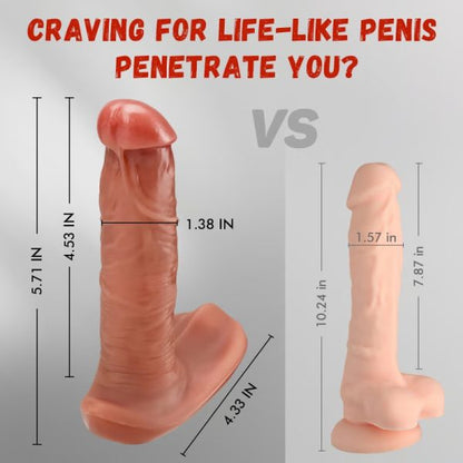 KINKLOVE Multifunctional Anal Dildo with Heating Thrusting Vibrating Modes 5.71in