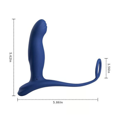 MAN Pleasure Wearable Anal Vibrator With Cock Ring