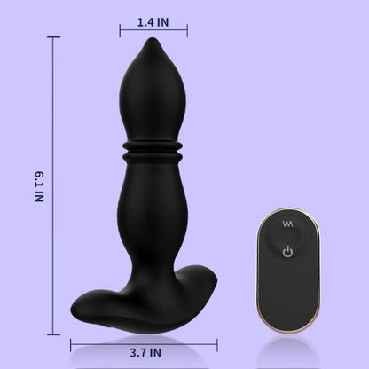 KINKLOVE Pointy Head 9 Thrusting Vibrating Anal Sphincter Toy