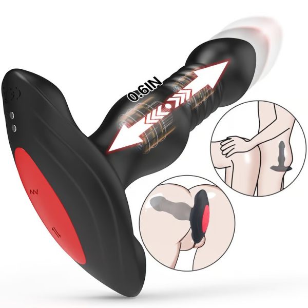 Ultimate Orgasm 10 Thrusting Vibrating APP Sphincter Stimulator