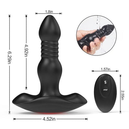 Ultimate Orgasm 10 Thrusting Vibrating APP Sphincter Stimulator