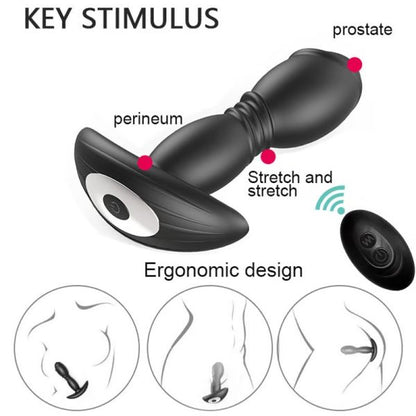 KINKLOVE Laska 10 Vibrating 7 Thrusting Prostate Anal Stimulator
