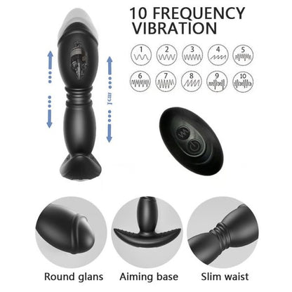 KINKLOVE Laska 10 Vibrating 7 Thrusting Prostate Anal Stimulator