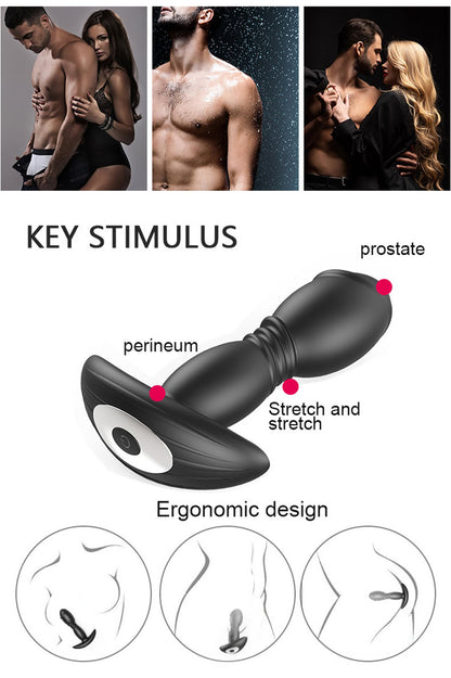 KINKLOVE Laska 10 Vibrating 7 Thrusting Prostate Anal Stimulator