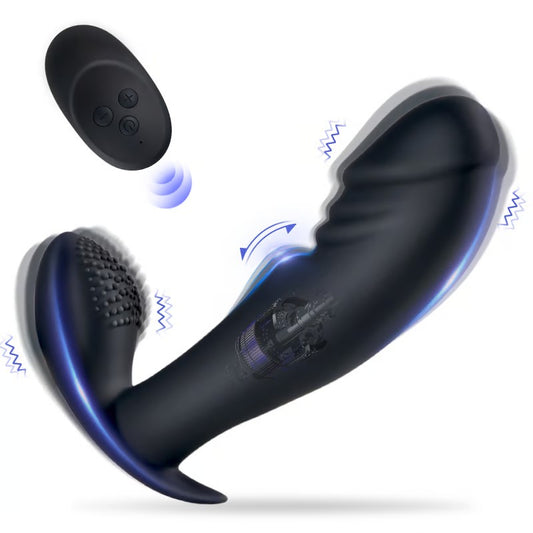 Anal Massager 10 Vibrating Bended Glans Bead Milker