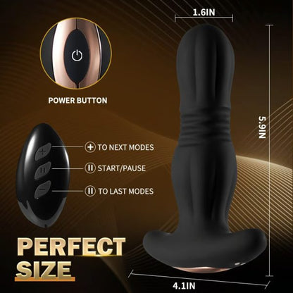 KINKLOVE Spiral Head 7 Thrusting Vibrating Anal Vibrato