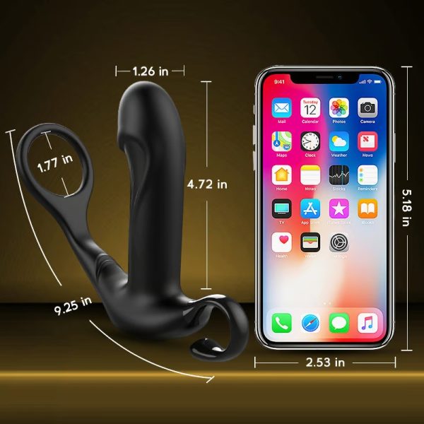 Shrink Prostate Tala 10 Thrusting Vibrating Anal Vibrator With Cock Ring
