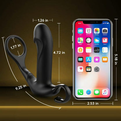 Shrink Prostate Tala 10 Thrusting Vibrating Anal Vibrator With Cock Ring