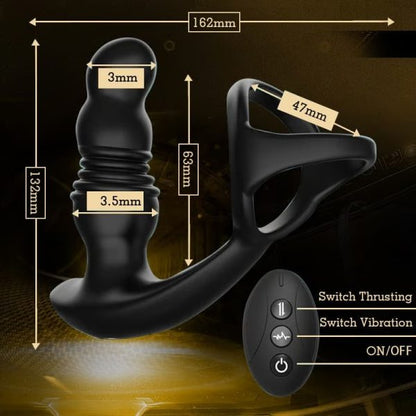 Fire Vive 3 Thrusting 7 Vibrating Anal Stimulator