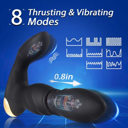 Jimmy 8 Vibrating Thrusting Remote Prostate Massager
