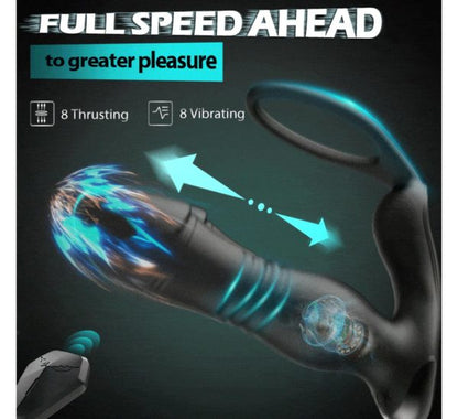 KINKLOVE Devine 8 Thrusting Vibration Prostate Anal Stimulator