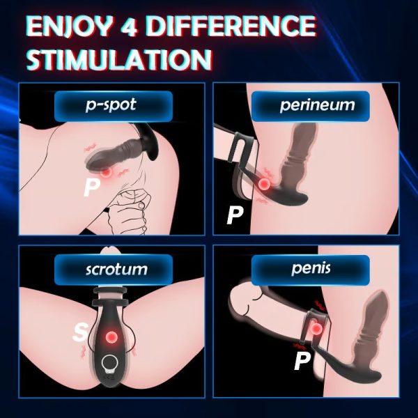 KINKLOVE Teeter 7 Thrusting Dual Ring Prostate Massager