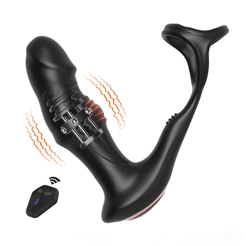 KINKLOVE Playboy 9 Wiggling Swaying Vibrating Cock Ring Anal Dildo