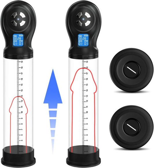 Electric Penis Vacuum Pump with 6 Suction Modes and LED Display