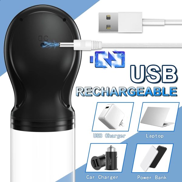 Electric Penis Vacuum Pump with 6 Suction Modes and LED Display