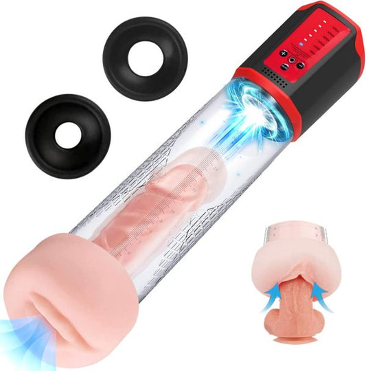Automatic Vacuum Penis Pump with Graduated Measurements 5 Suction Levels