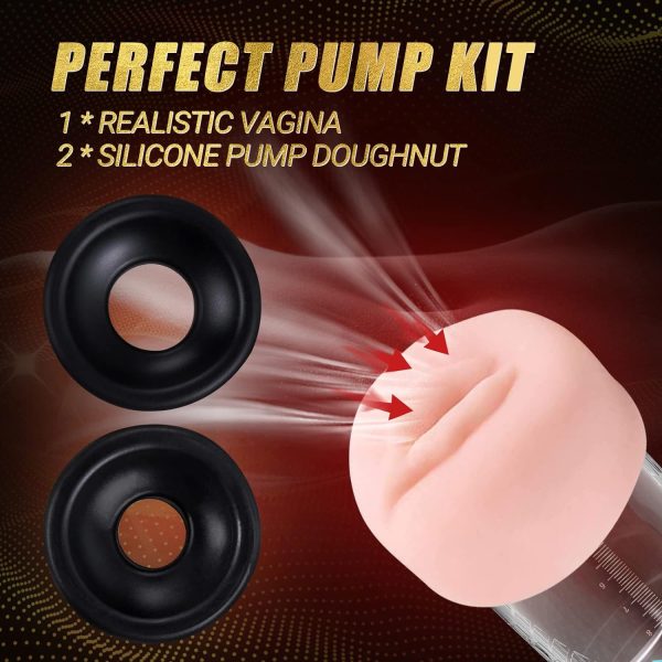 Automatic Vacuum Penis Pump with Graduated Measurements 5 Suction Levels