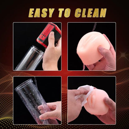 Automatic Vacuum Penis Pump with Graduated Measurements 5 Suction Levels