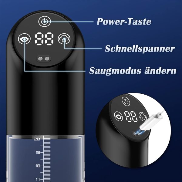 IPX7 Waterproof 2-in-1 Penis Pump abd Cockring Set