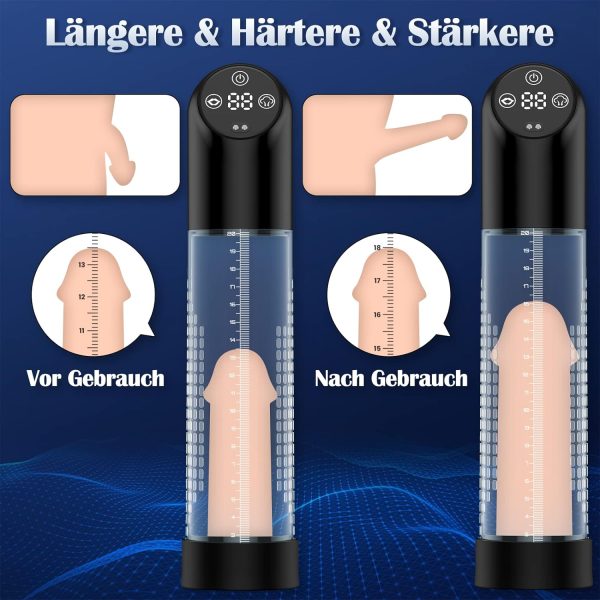 IPX7 Waterproof 2-in-1 Penis Pump abd Cockring Set