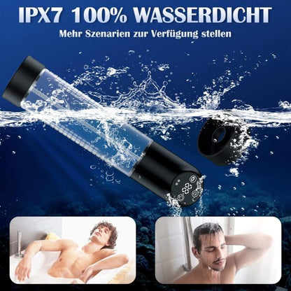 IPX7 Waterproof 2-in-1 Penis Pump abd Cockring Set