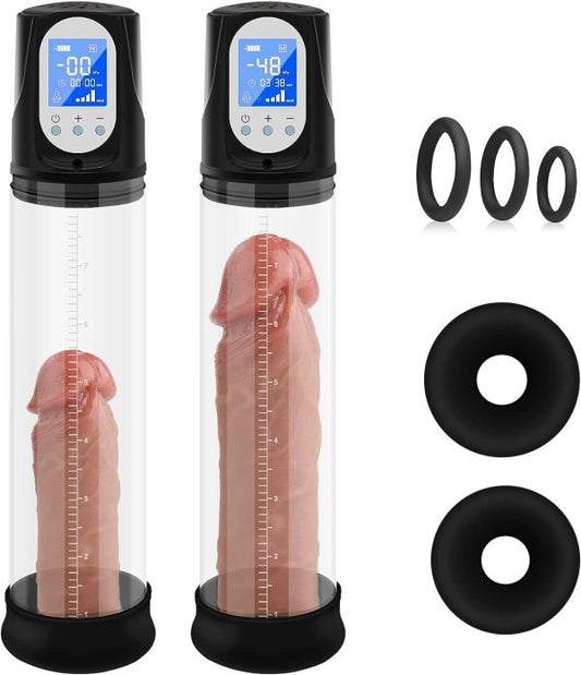 Instant Boost Penis Pump with 2 Modes 4 Suction Intensities and Bonus Accessories