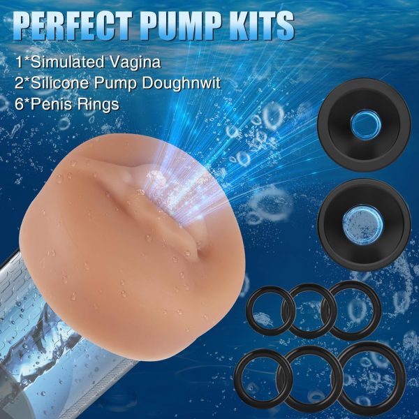 Dual-Function Male Enlarger Pump 4 Pressure Settings 3 Auto-Suction Modes Waterproof Design