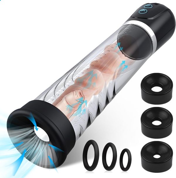 Powerful Electric Penis Pump 3 Modes Customizable Suction Quick-Release Valve