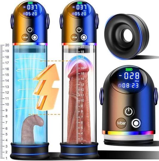 Automatic Penis Enlarger with Precise Pressure Control 4 Powerful Modes LCD Display