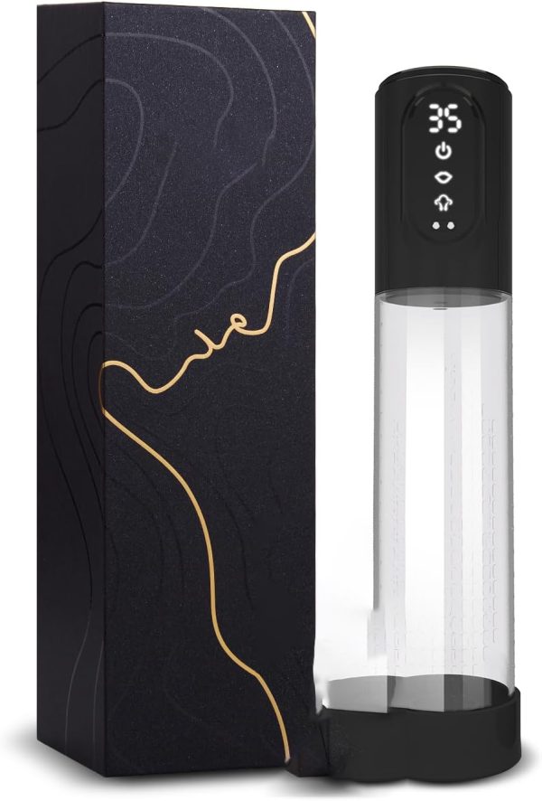 Waterproof Penis Vacuum Pump 3 Strengths 3 Cycles One-Button Controls