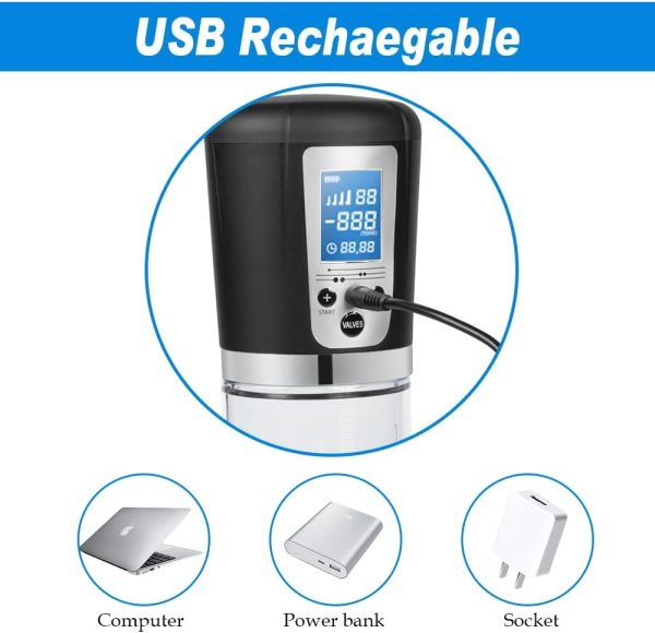 Penis Enhancer Pump 4 Pressure Levels for Lengthening Longer Erections