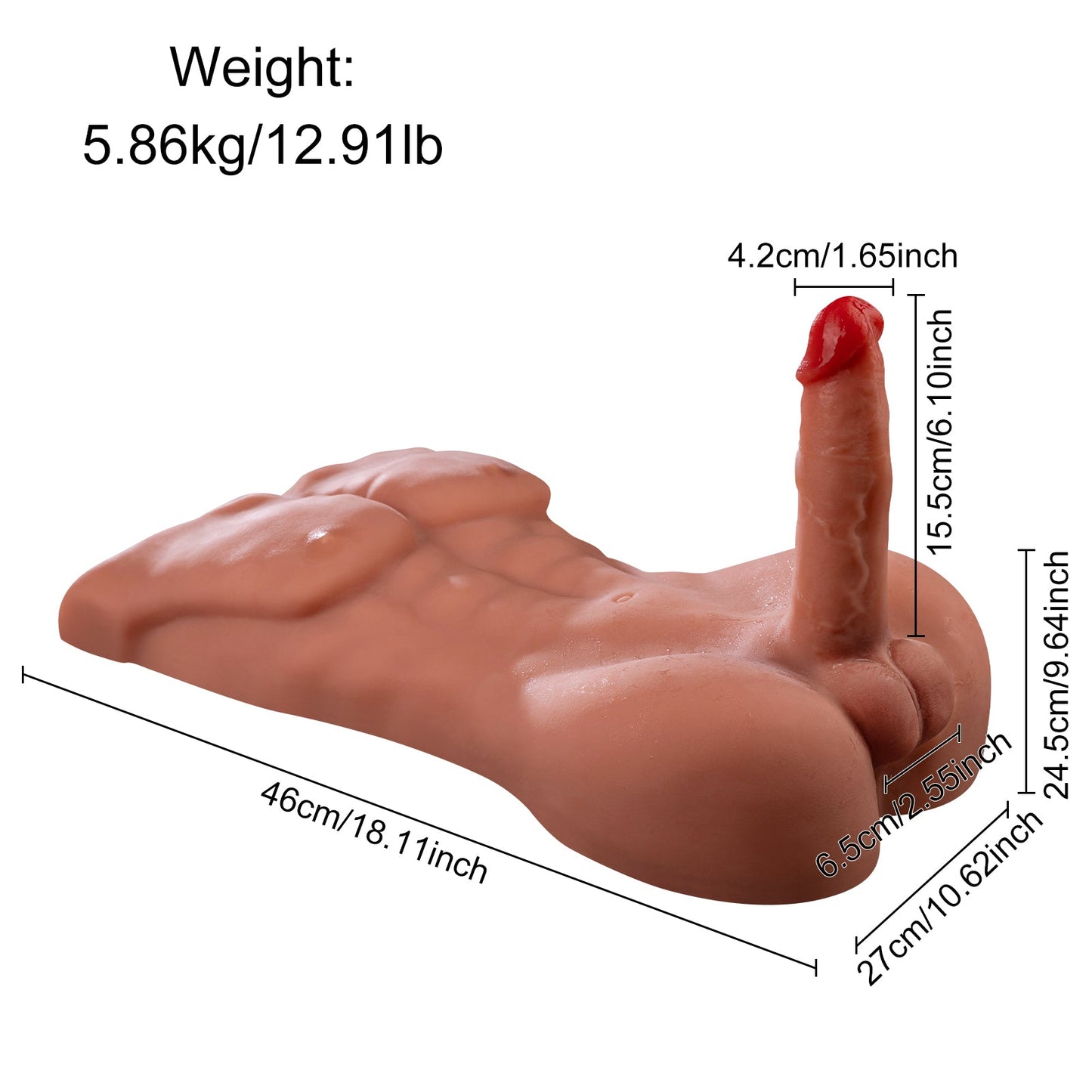 Johnny Male Love Doll with Dynamic Motion Technology 12.91lb