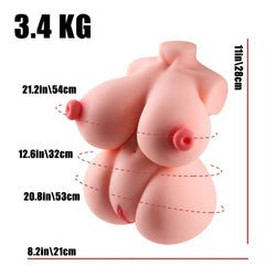 Lucy Sex Doll Torso with Fuckable Mega Tits 8.8lb