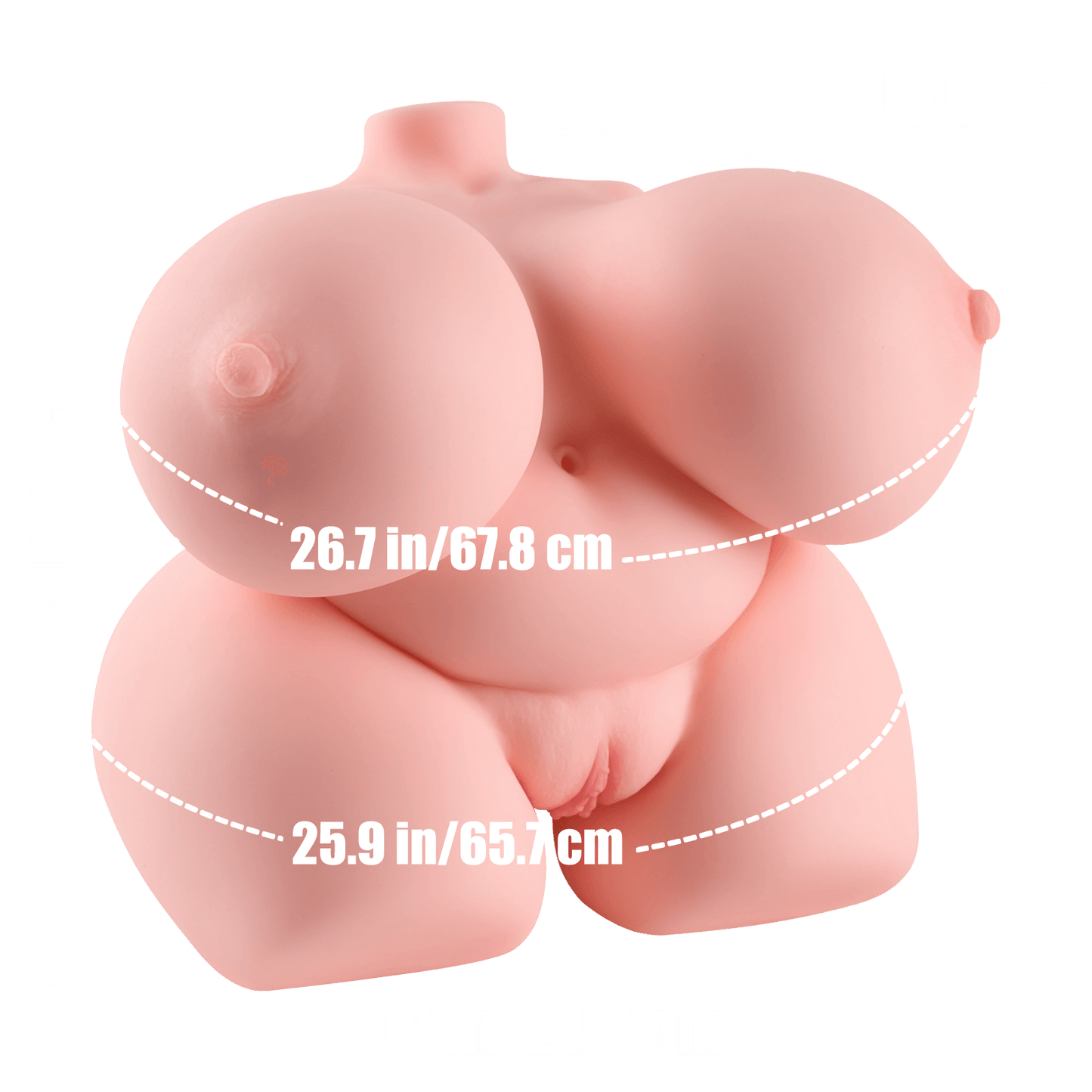 Vania BBW Torso Hantai Sex Doll with Huge Tits Big Ass 11.19lb