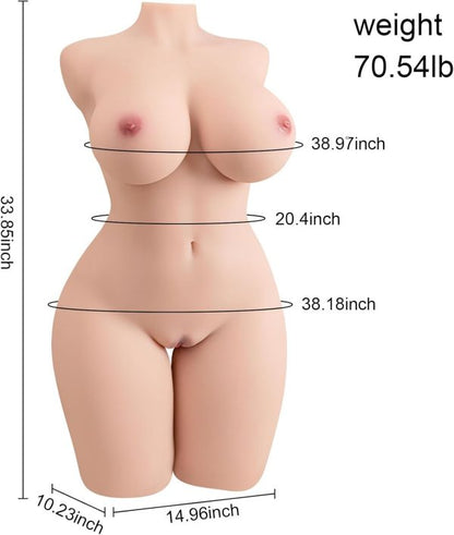 Auto Telescoping Huge Tits Sex Doll 71LB