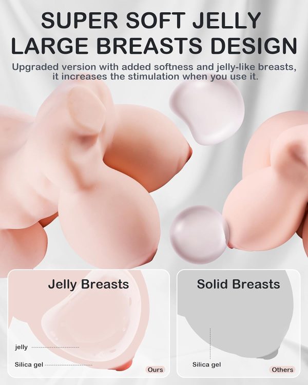 Huge Jelly Boobs Sex Doll Masturbator 22.8 inch