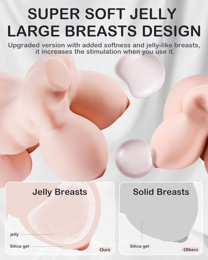 Huge Jelly Boobs Sex Doll Masturbator 22.8 inch