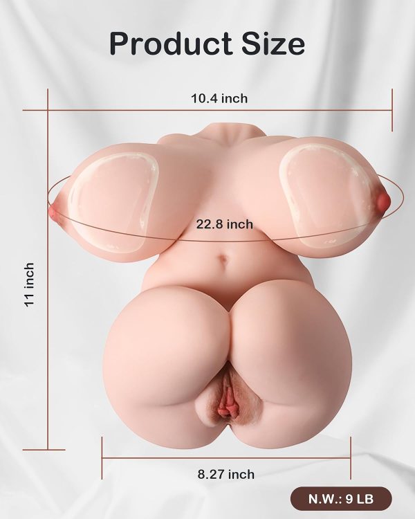 Huge Jelly Boobs Sex Doll Masturbator 22.8 inch
