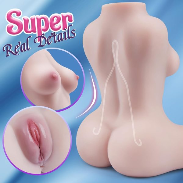 Automatic Vibrating Male Masturbator Large Tits Sex Doll 5.9LB