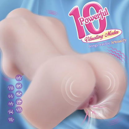 Automatic Vibrating Male Masturbator Large Tits Sex Doll 5.9LB