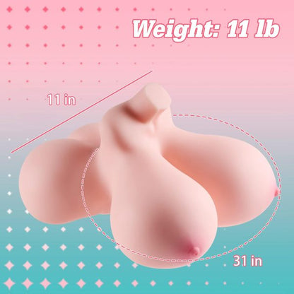 Super Soft Jelly Large Breasts Fantasy Sex Doll 11lb